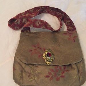 Handmade purse w jewel detail